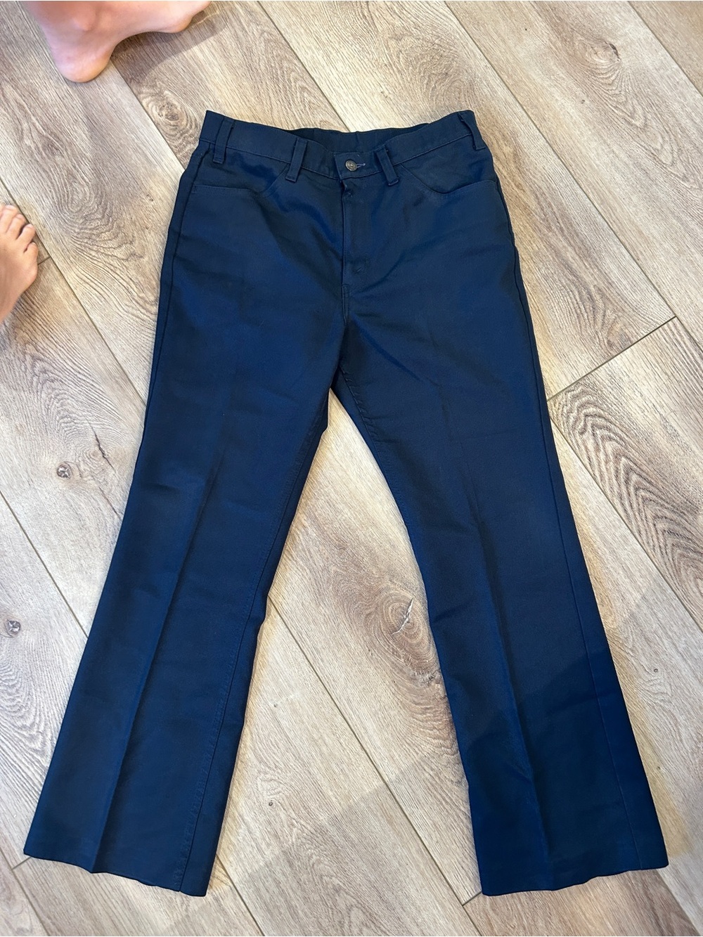 Vintage 70’s Levi’s Men's Classic Straight Fit Pants in Navy 34/28